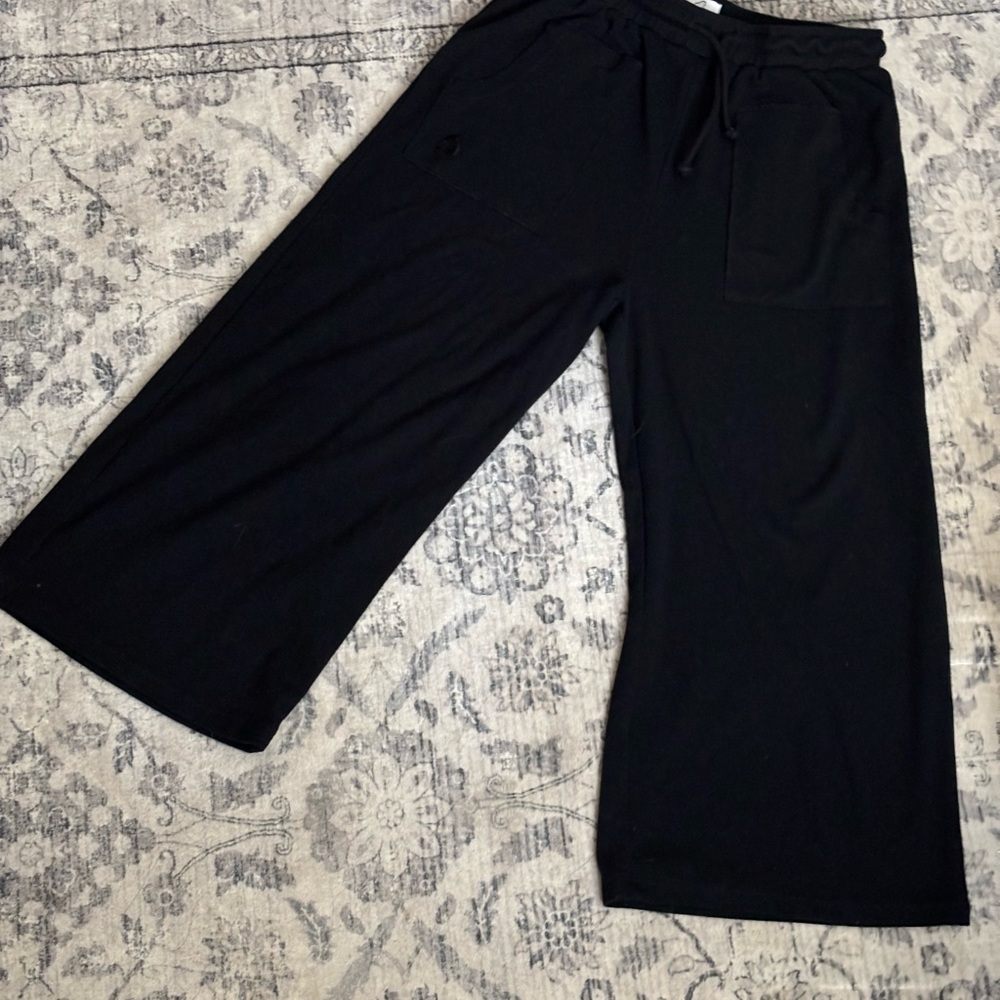 Kuwalla tee Black Wide-Leg 100% Cotton Pants